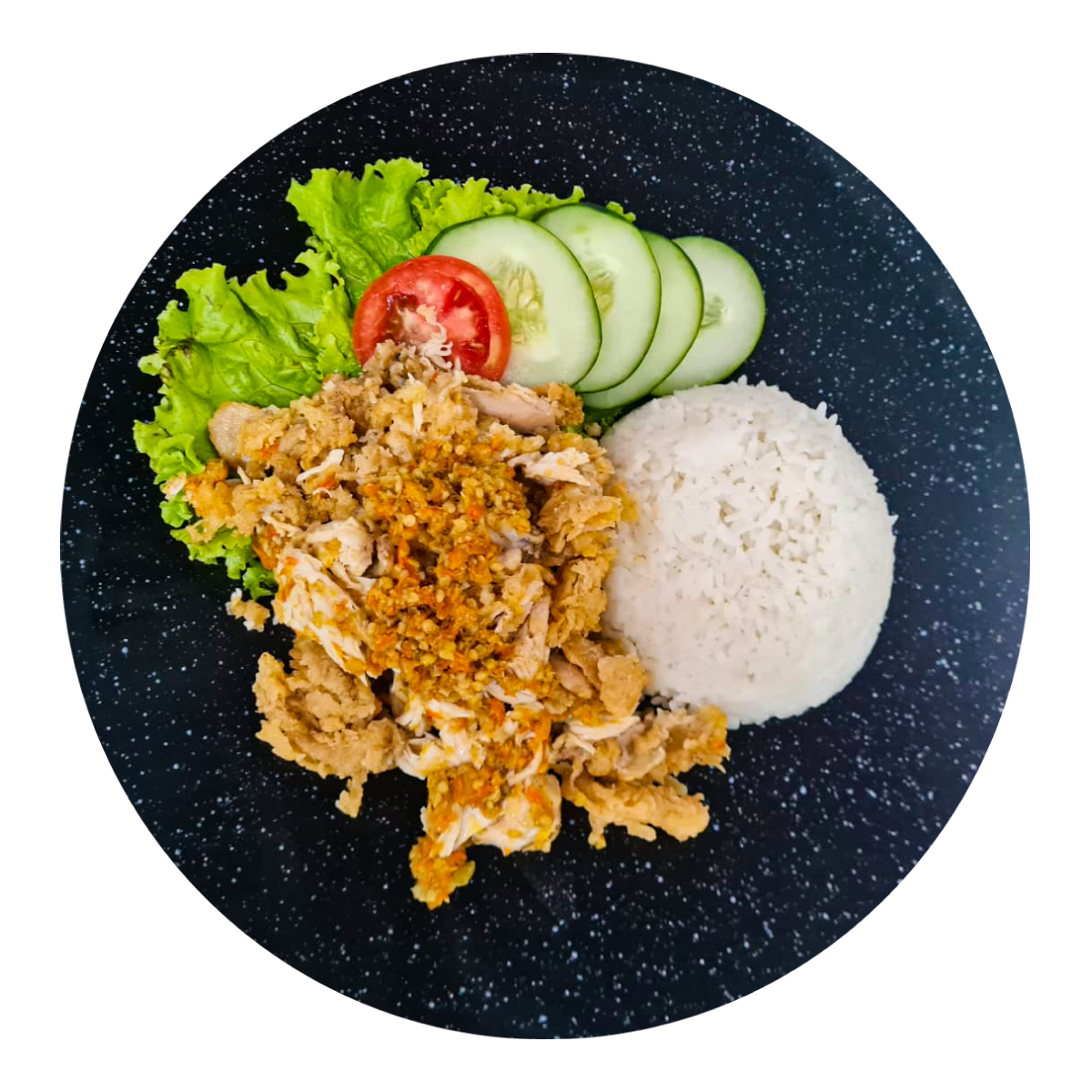 Mie Geprek Ayam Krispi Sambal Bawang